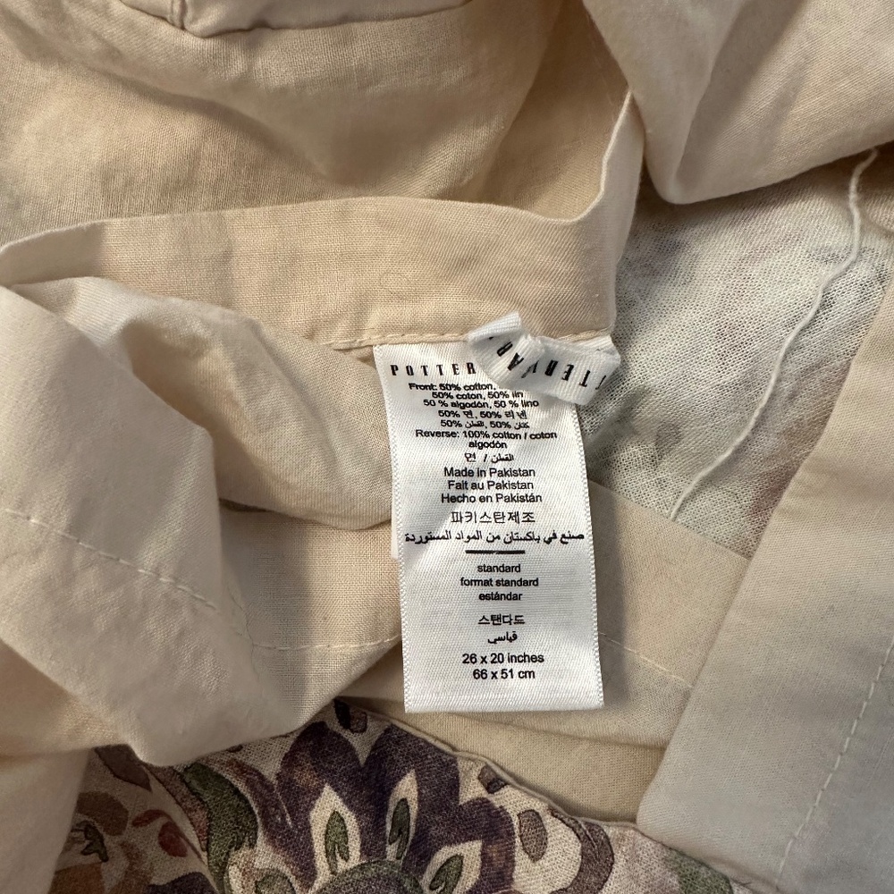 Pottery Barn Standard Size Pillow Shams - Picture 3 of 3